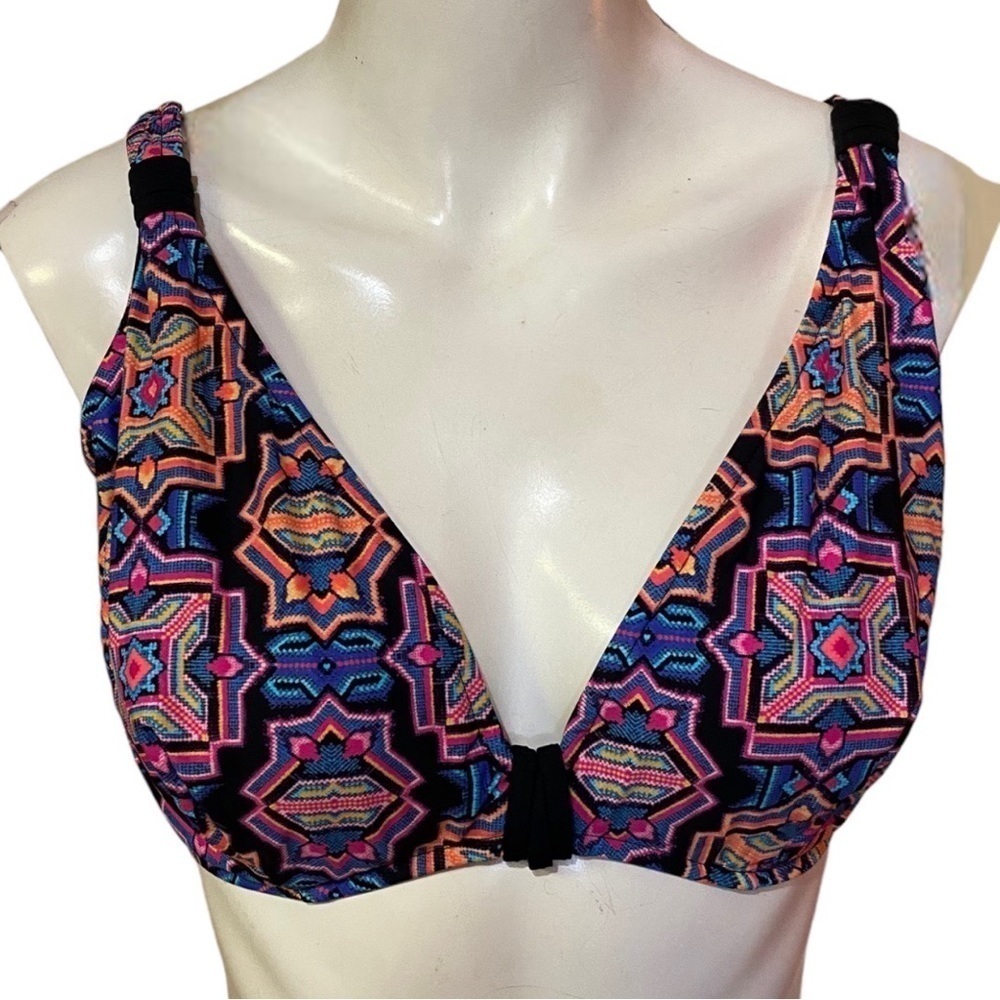 Seafolly Multicolor Geometric Bikini Top